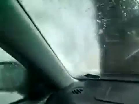 So richtig schön nass gespritzt